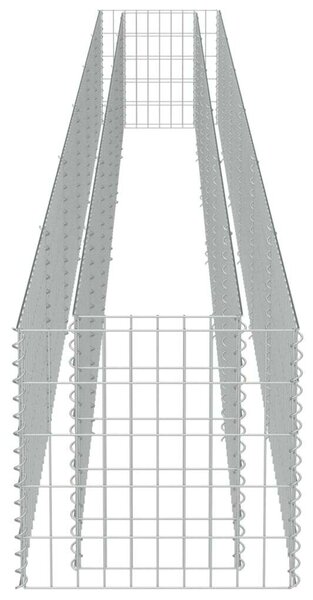 Gabion Magaságyás - Horganyzott Acél - 540x50x50 cm