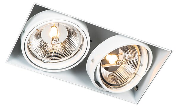 Beépített reflektor fehér GU10 AR111 Trimless 2-lámpás - Oneon