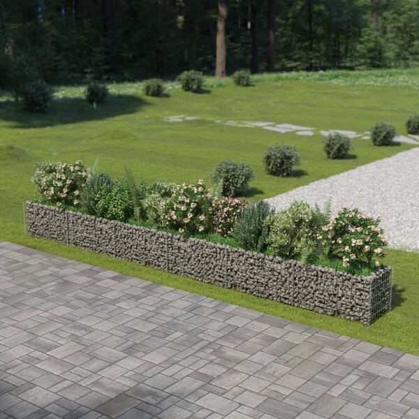 Gabion Magaságyás - Horganyzott Acél - 540x50x50 cm