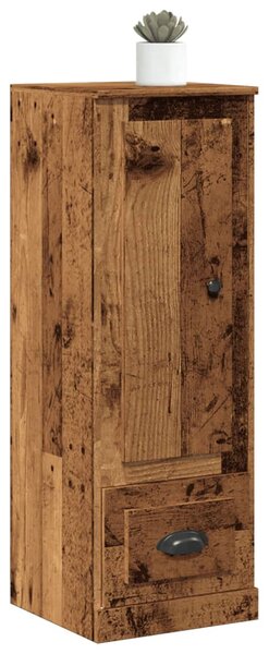 Antik fa színű szerelt fa magasszekrény 36 x 35,5 x 103,5 cm