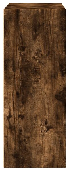 Füstös tölgy színű szerelt fa könyvespolc 80 x 30 x 77 cm
