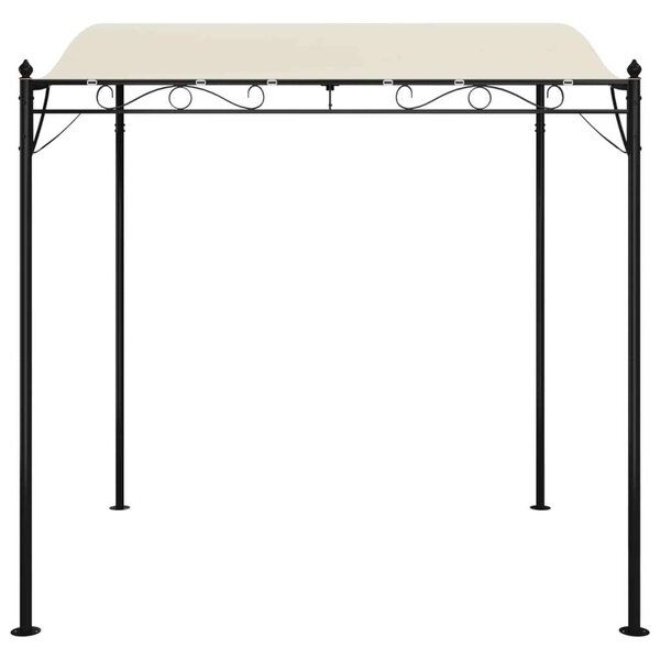 Acél- és Szövet Pavilon - Krémszínű - 2x2,3m