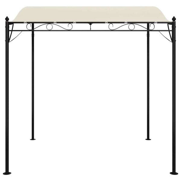 Acél- és Szövet Pavilon - Krémszínű - 2x2,3m