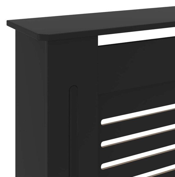 MDF Radiátorburkolat - Fekete - 142-205 cm
