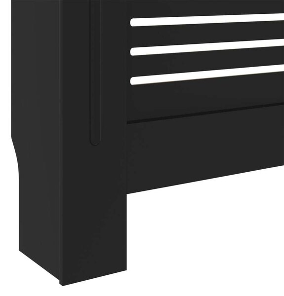 MDF Radiátorburkolat - Fekete - 142-205 cm