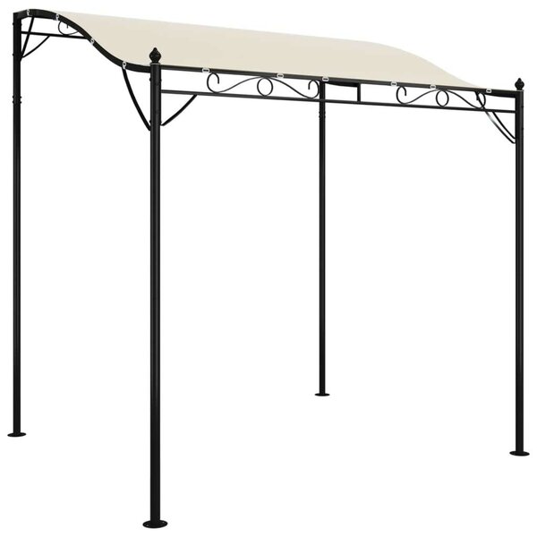 Acél- és Szövet Pavilon - Krémszínű - 2x2,3m