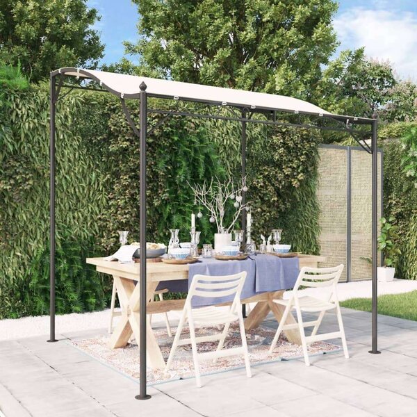 Acél- és Szövet Pavilon - Krémszínű - 2x2,3m