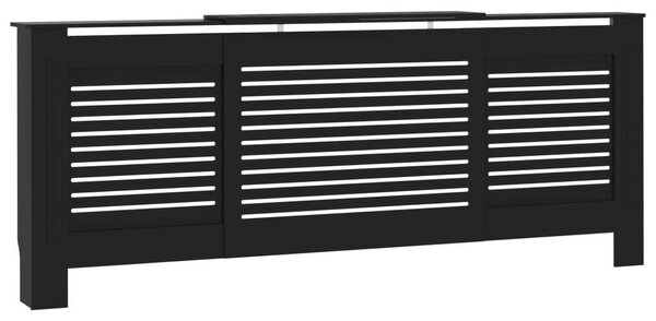MDF Radiátorburkolat - Fekete - 142-205 cm