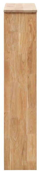 Fa Cipősszekrény - Tömör Diófa - 3 rekeszes - 55x20x104 cm