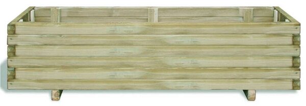 VidaXL Fa Magaságyás - Téglalap - 120x40x30 cm
