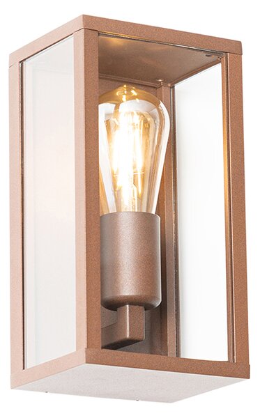 Okos fali lámpa rozsdabarna 26 cm IP44 WiFi ST64-gyel - Charlois