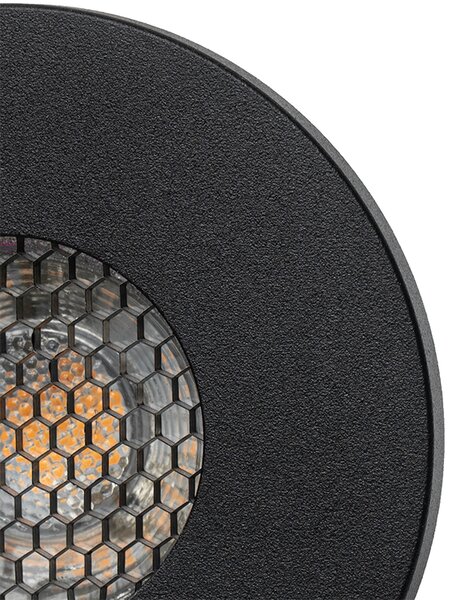 6 darabos modern, fekete, süllyesztett fürdőszobai spotlámpa szett IP54 - Shed Honey