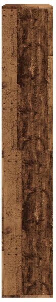 Antik fa színű szerelt fa térelválasztó 100 x 33 x 187,5 cm