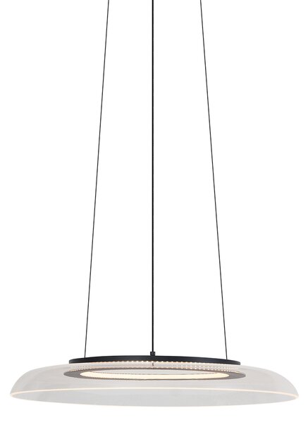 Design függőlámpa fekete és átlátszó, 3 lépésben dimmelhető - Scacrylic