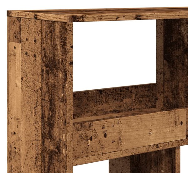 Antik fa színű szerelt fa könyvespolc 100 x 33 x 187,5 cm