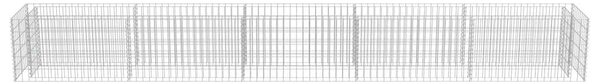 Gabion Magaságyás - Horganyzott Acél - 450x50x50 cm