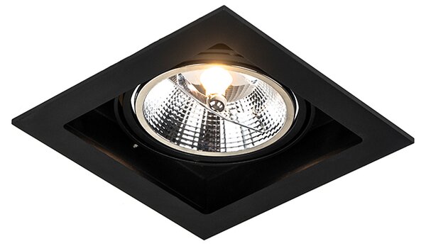 Modern beépített reflektor fekete 18 cm állítható - Artemis 111