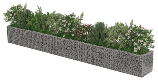 Gabion Magaságyás - Horganyzott Acél - 450x50x50 cm