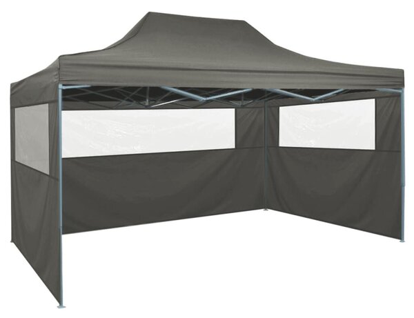 VidaXL Összecsukható Sátor - Antracitszürke - 3x4m