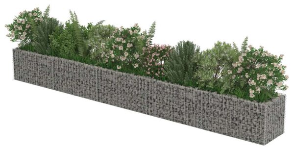 Gabion Magaságyás - Horganyzott Acél - 450x50x50 cm