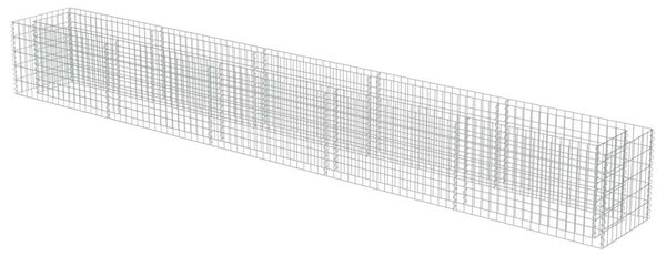 Gabion Magaságyás - Horganyzott Acél - 450x50x50 cm
