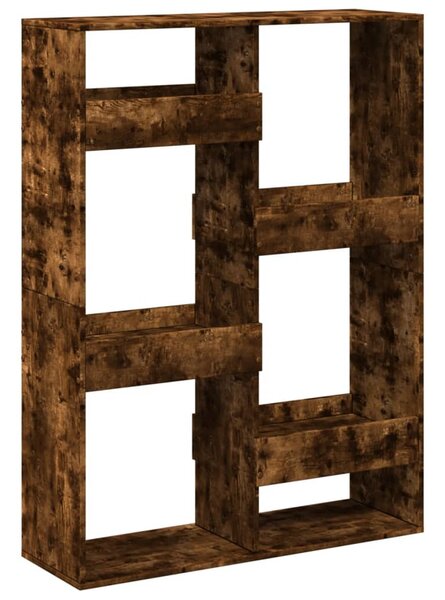 Füstös tölgy színű szerelt fa könyvespolc 100 x 33 x 135 cm