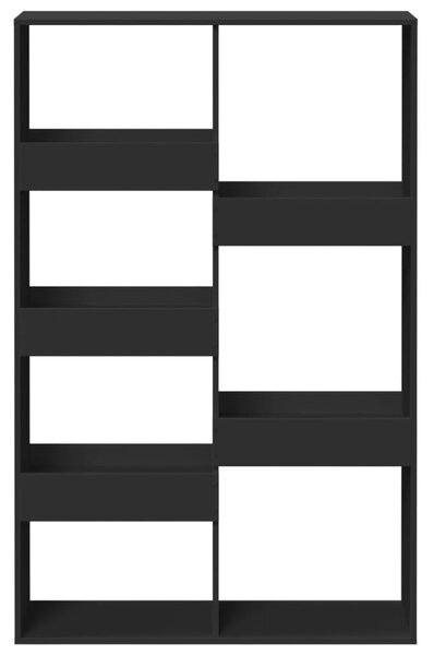 Fekete szerelt fa térelválasztó 100 x 33 x 155,5 cm