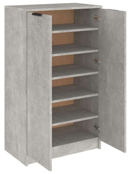 Modern Cipősszekrény - Betonszürke - 59x35x100 cm