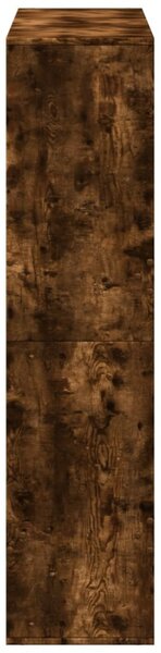 Füstös tölgy színű szerelt fa térelválasztó 100 x 33 x 135 cm