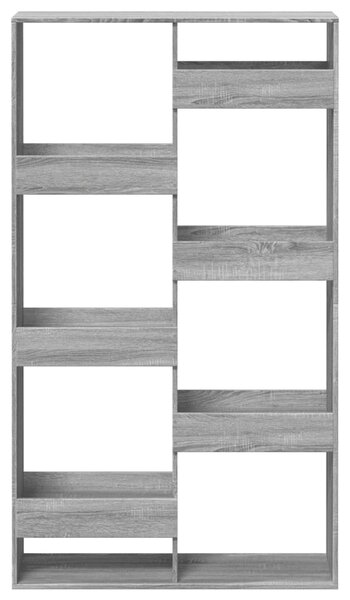 Szürke sonoma színű szerelt fa térelválasztó 100x33x175 cm