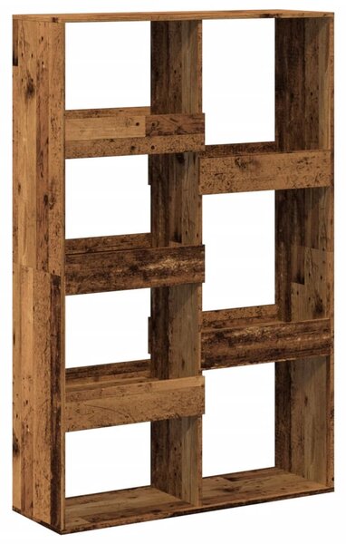 Antik fa színű szerelt fa térelválasztó 100 x 33 x 155,5 cm
