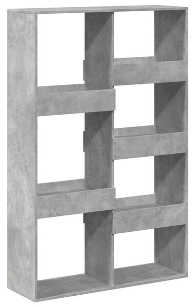 Betonszürke szerelt fa térelválasztó 100 x 33 x 155,5 cm