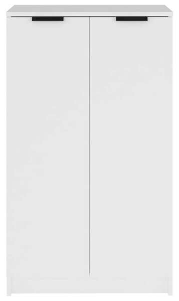 Fehér Fa Cipősszekrény - 2 Ajtós - 59x35x100 cm
