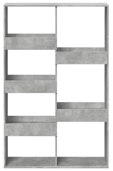 Betonszürke szerelt fa térelválasztó 100 x 33 x 155,5 cm