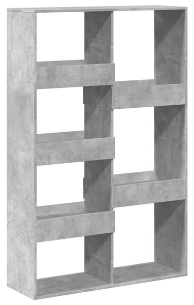 Betonszürke szerelt fa térelválasztó 100 x 33 x 155,5 cm