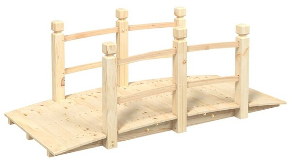 Fa Kerti Híd - 150cm - Korláttal