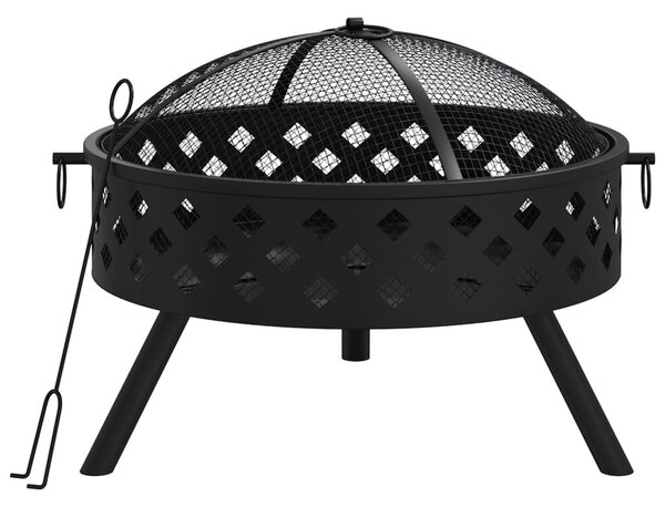Acél Tűztál - 58 cm