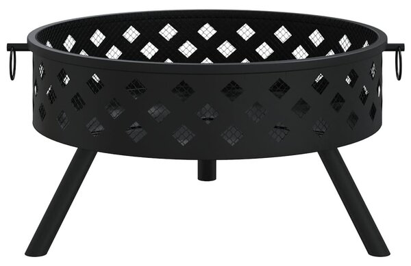 Acél Tűztál - 58 cm