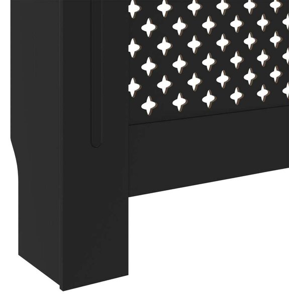 Fekete mdf radiátorburkolat 205 cm