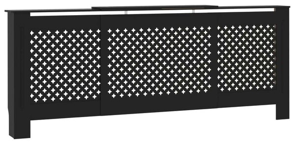 Fekete mdf radiátorburkolat 205 cm