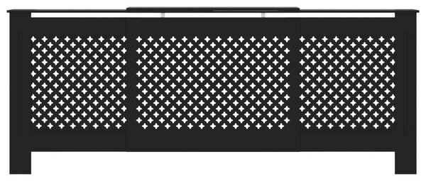 Fekete mdf radiátorburkolat 205 cm