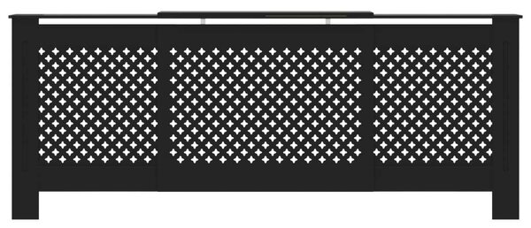 Fekete mdf radiátorburkolat 205 cm