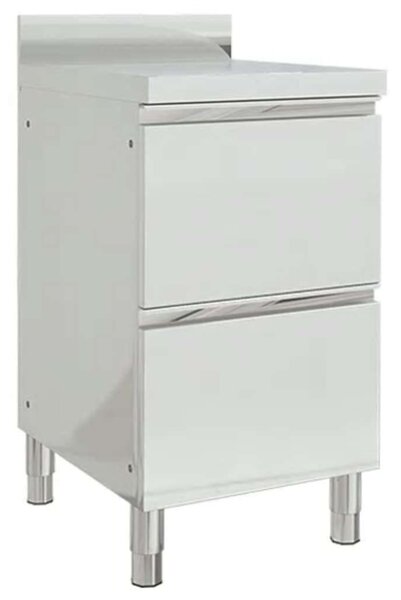 2 db Rozsdamentes Acél Konyhaszekrény - 50x60x95-96cm
