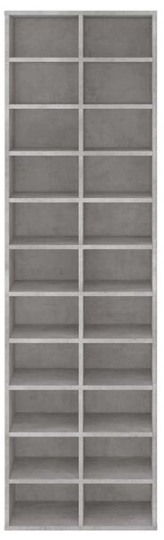Praktikus Cipősszekrény - 22 Polc - Betonszürke - 54x34x183 cm