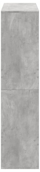 Betonszürke szerelt fa könyvespolc 100 x 33 x 135 cm