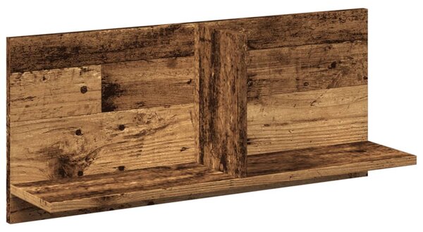 Antik fa színű szerelt fa faliszekrény 70 x 16,5 x 30 cm