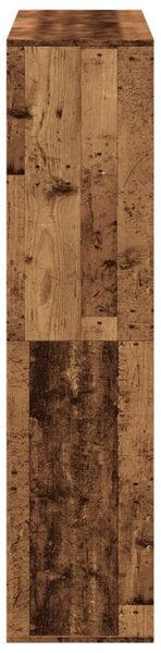 Antik fa színű szerelt fa könyvespolc 100 x 33 x 135 cm