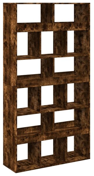 Füstös tölgy színű szerelt fa könyvespolc 100 x 33 x 187,5 cm