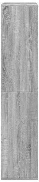Szürke sonoma színű szerelt fa könyvespolc 100 x 33 x 155,5 cm