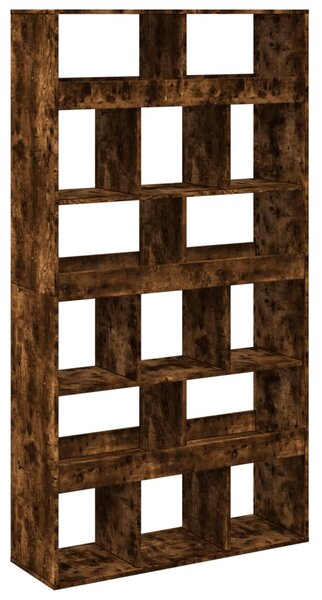 Füstös tölgy színű szerelt fa térelválasztó 100 x 33 x 187,5 cm